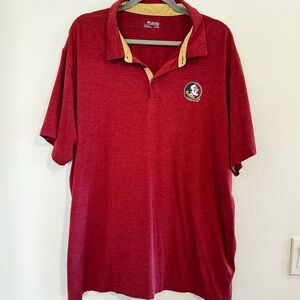 Columbia Seminoles Polo Shirt Size XXL